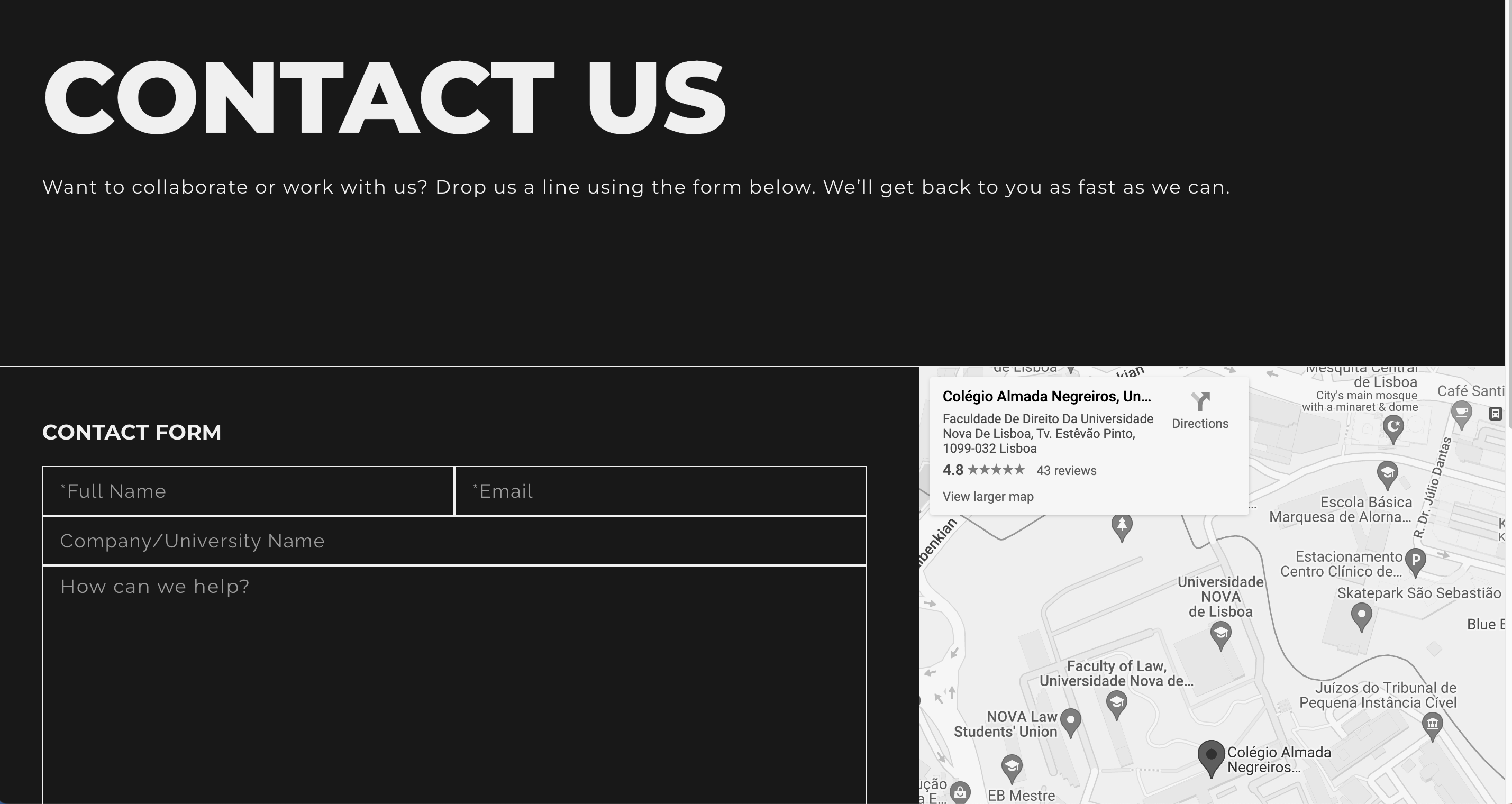 Contact Us iNOVA Media Lab