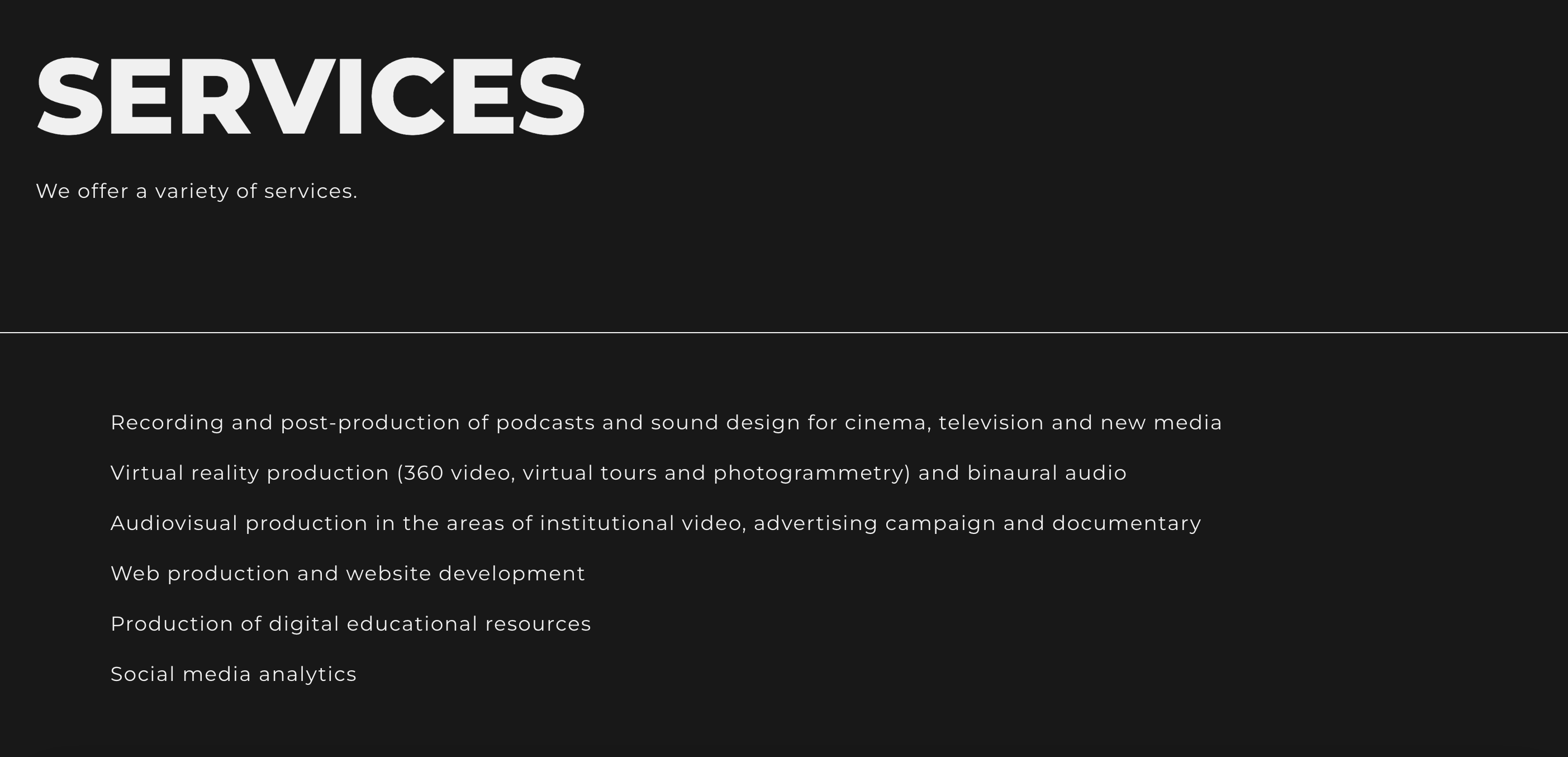 Services iNOVA Media Lab